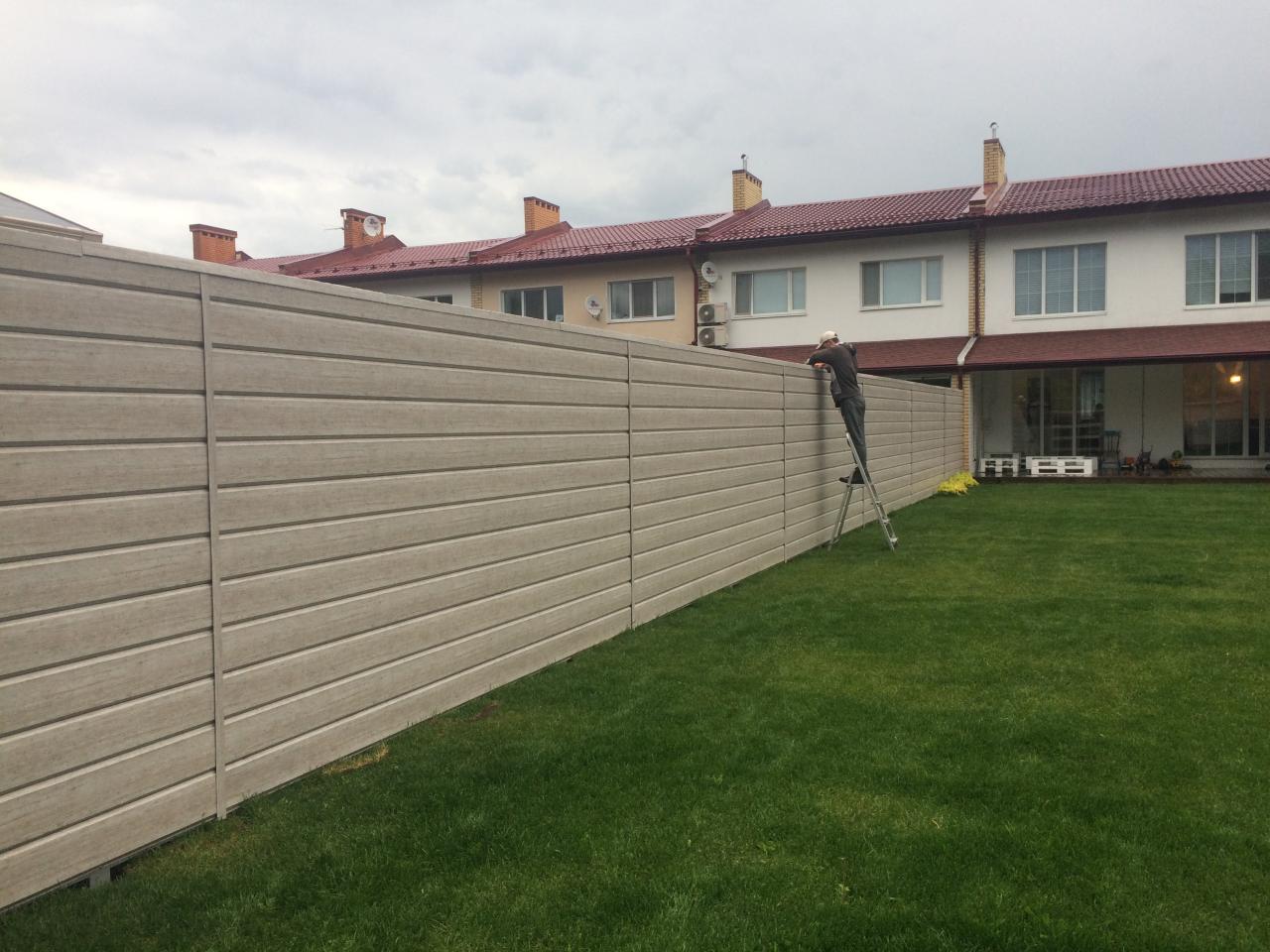 Забор экобрус (металлосайдинг) под ключ, Нижний Новгород